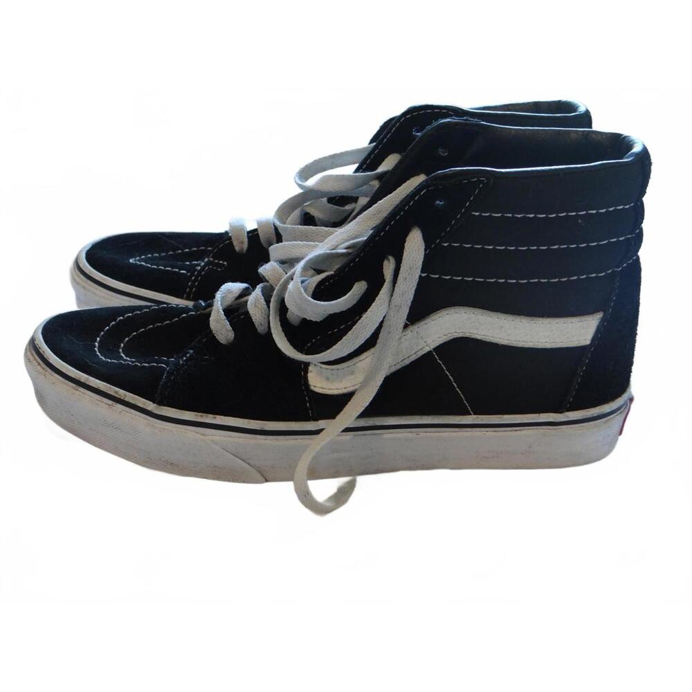 Vans Sk8-Hi Black and White High-Top Sneakers